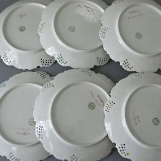 Set 6 Antique HP Porcelain Plates CHERUBS Lush GILT Decorations VIENNA Limoges 7