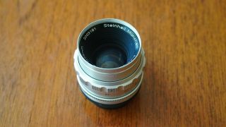 Vintage 55mm F/1.  9 Steinheil Munchen Auto - Quinon Lens Exakta Mount