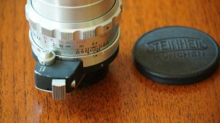 Vintage 55mm f/1.  9 Steinheil Munchen Auto - Quinon Lens Exakta Mount 3