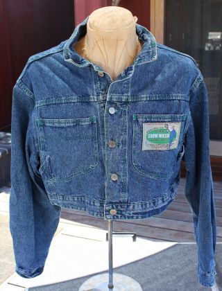 Vintage W.  A.  C.  Co Ltd Denim Jacket France Workmen Wear Size 3