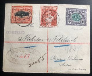 1905 Nukualofa Tonga Toga Vintage Registered Cover To Ragusa Australia