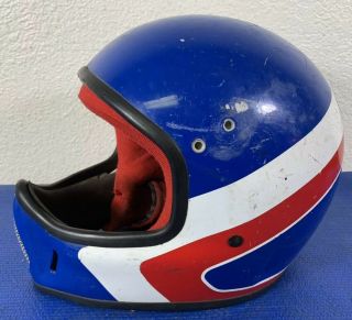 Vtg Team Honda Motocross Mx Bell Moto 4 Motorcycle Helmet Ama
