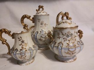 Antique Limoges France Porcelain Tea Set