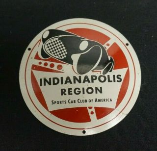 Vintage Scca Sports Car Club Of America Indianapolis Region Badge Shelby Cobra