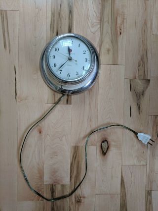 Ge Telechron Electric Wall Clock,  Vintage Kitchen,  1940s - Ish,