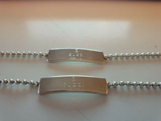Gucci Vintage Silver Necklace And Bracelet Set