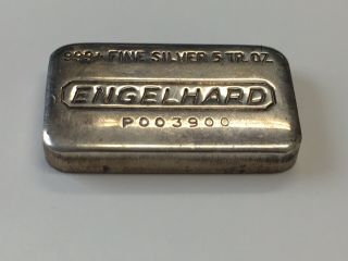 Vintage 5 oz Engelhard Silver Bar 3