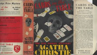 Agatha Christie Cards On The Table - 1st 1937 W/dj Rare