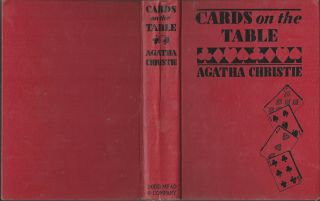 AGATHA CHRISTIE CARDS ON THE TABLE - 1ST 1937 w/DJ RARE 3