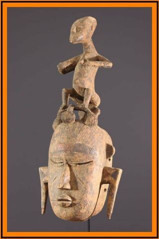 Senufo Mask African Tribal Art Africain Primitif Arte Afrikanische Kunst