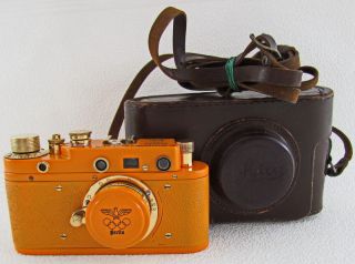 Leica Ii (d) Berlin Olympiada 1936 Wwii Vintage Russian Orange Camera