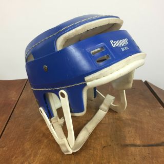 Vintage Cooper Sk 100 Hockey Skateboard Hurling Helmet Blue Medium Canada Sport