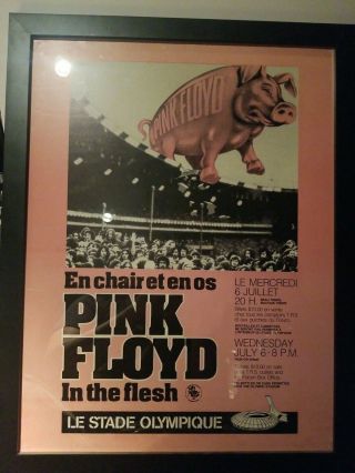 Pink Floyd Olympic Stadium Animals Tour 77 Concert Poster Rare The Wall 6