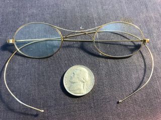 Antique 14k Gold Wire Frame Childs Glasses