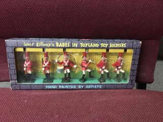 1961 Vintage Marx Disneykins Babes In Toyland Toy Soldiers Set In Orig.  Box
