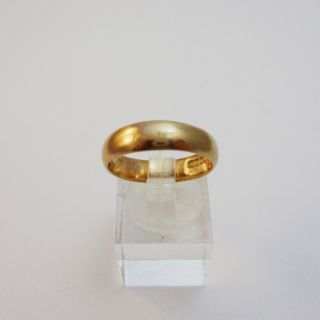 Antique 18ct Gold Wedding Band Ring Glasgow 1895 Size N1/2 5.  2 Grams