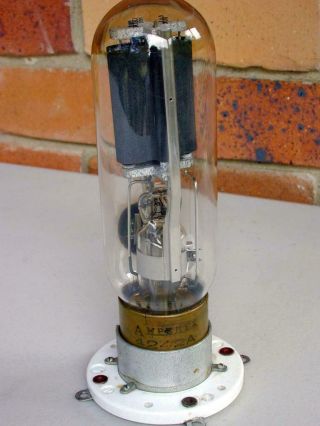 Amperex 4242a 211 Brass Base 100 Watt Vintage Power Triode - Test Fine -