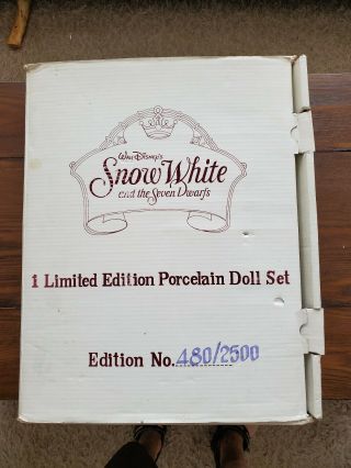 Walt Disney Snow White And The Seven Dwarfs Porcelain Collector 