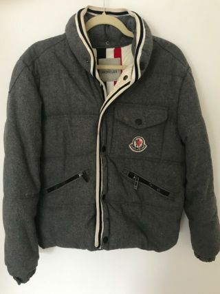 Grey Vintage Moncler Puffer Coat - Size 8 - 10