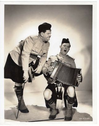 Laurel And Hardy Vintage Photo Bonnie Scotland By Stax