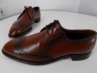 Vguc Barclay Made For Nettleton Vintage Wing - Tip Shoes,  Size 10 - C,  Made In Usa