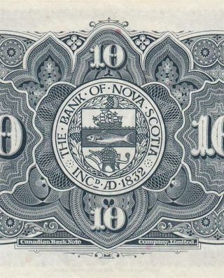 1935 BANK OF CANADA $10 NOVA SCOTIA 