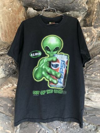 Vintage 90s Alien Workshop Out Of This World Aliens T Shirt Parody