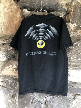Vintage 90s Alien Workshop Out Of This World Aliens T Shirt parody 5