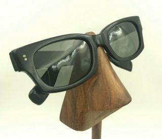 Vintage Cool - Ray Polaroid Cari Michelle N135 Black Oval Sunglasses Frames Italy 2