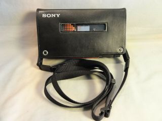 Vintage Sony Walkman Professional Model WM - D6C w/ Case and Strap 2