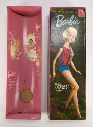 Vintage 1964 Barbie Teenage Fashion Model By Mattel Toy Doll Box Box Only
