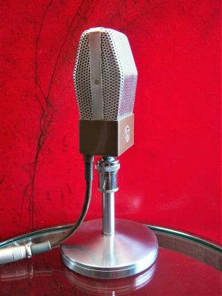 Vintage 1950 ' s Electro Voice 423 A microphone old stand midcentury Turner EV 3 4