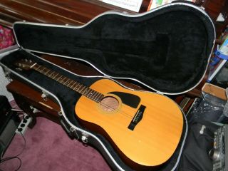Vintage Fender GEMINI II Classic Acoustic Guitar w/ Hard Case 2