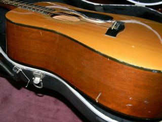 Vintage Fender GEMINI II Classic Acoustic Guitar w/ Hard Case 6