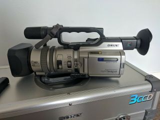 Vintage Sony DCR - VX2000 Digital Video Camcorder MiniDV 3CCD w/ Case 7