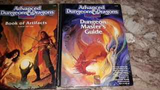 5 Vintage TSR Advanced Dungeons & Dragons AD&D Books 3