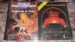 5 Vintage TSR Advanced Dungeons & Dragons AD&D Books 4