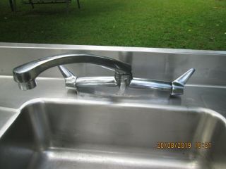 Mid Century Vintage Elkay Faucet Kitchen/bar Sink Space Age Design
