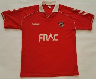 Vintage Hummel Benfica Fc 1991 Football Shirt Trikot Maillot Camiseta Xl
