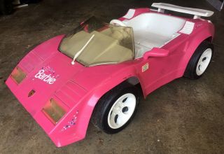 Power Wheels Vintage Barbie Lamborghini Powered Ride - On Car