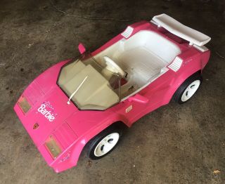 Power Wheels Vintage Barbie Lamborghini Powered Ride - On Car 2