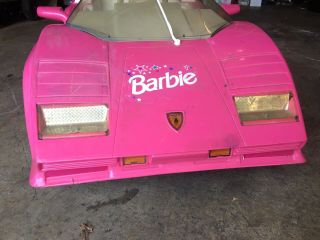 Power Wheels Vintage Barbie Lamborghini Powered Ride - On Car 6