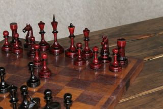 Soviet 50s Tournament Chess Set Vintage Ussr Old Grandmaster.  Wooden Chess.