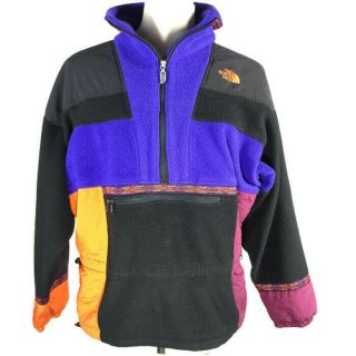 Vintage 1990s The North Face Rage Patterned Fleece Jacket Usa Made Size Medium
