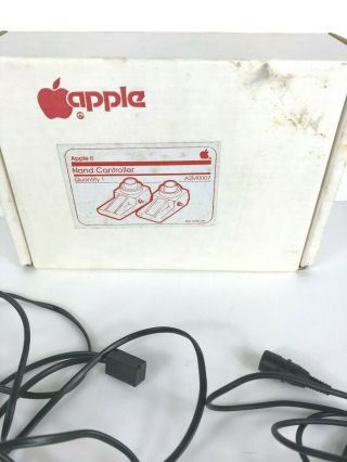 RARE Vintage Apple II Hand Controllers A2M007 with Box 6