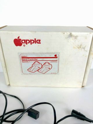 RARE Vintage Apple II Hand Controllers A2M007 with Box 7
