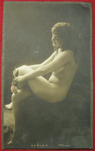Vintage Charles Wesley Gilhousen Risque Photograph “hepina”,  1916