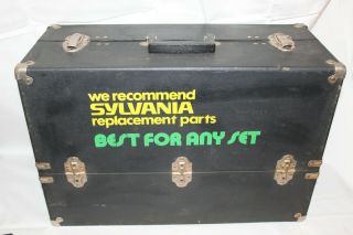 Vintage Sylvania Tv/radio Service Repair Case/tool Box For Vacuum Tubes (empty)