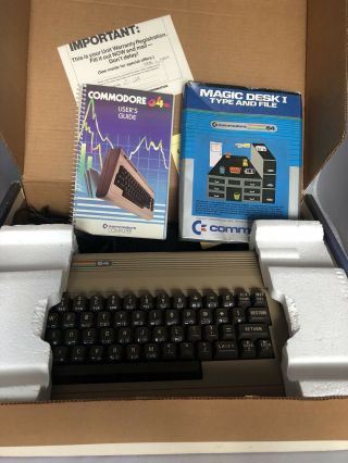Vintage Commodore 64 Personal Computer with Manuals 2