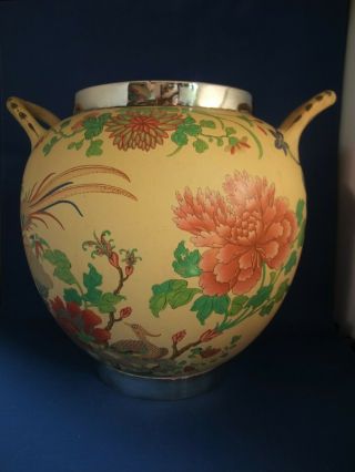 Antique Early 19thc Wedgwood Canewarepot Pourri Vase C1805 - Chinese Decor 2 Of2